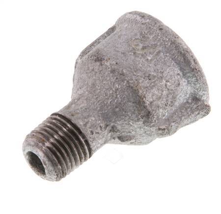 R 1/4'' x Rp 1/2'' M/F Zinc plated Cast iron Reducing Adapter 25 Bar [2 Pieces]