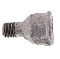 R 1/4'' x Rp 1/2'' M/F Zinc plated Cast iron Reducing Adapter 25 Bar [2 Pieces]