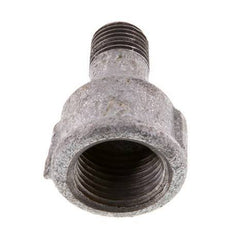 R 1/4'' x Rp 1/2'' M/F Zinc plated Cast iron Reducing Adapter 25 Bar [2 Pieces]