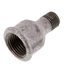 R 1/4'' x Rp 1/2'' M/F Zinc plated Cast iron Reducing Adapter 25 Bar [2 Pieces]