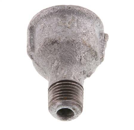 R 1/4'' x Rp 1/2'' M/F Zinc plated Cast iron Reducing Adapter 25 Bar [2 Pieces]