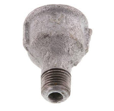 R 1/4'' x Rp 1/2'' M/F Zinc plated Cast iron Reducing Adapter 25 Bar [2 Pieces]