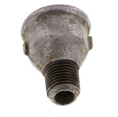 R 1/4'' x Rp 3/8'' M/F Zinc plated Cast iron Reducing Adapter 25 Bar [2 Pieces]