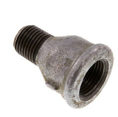 R 1/4'' x Rp 3/8'' M/F Zinc plated Cast iron Reducing Adapter 25 Bar [2 Pieces]
