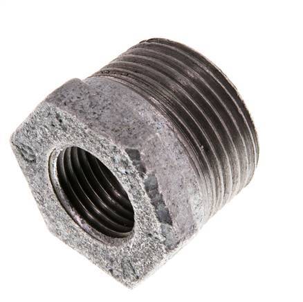R 1'' x Rp 1/2'' M/F Zinc plated Cast iron Reducing Ring 25 Bar [5 Pieces]