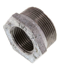 R 1 1/2'' x Rp 1'' M/F Zinc plated Cast iron Reducing Ring 25 Bar [2 Pieces]