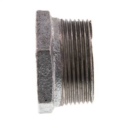 R 1 1/2'' x Rp 1'' M/F Zinc plated Cast iron Reducing Ring 25 Bar [2 Pieces]