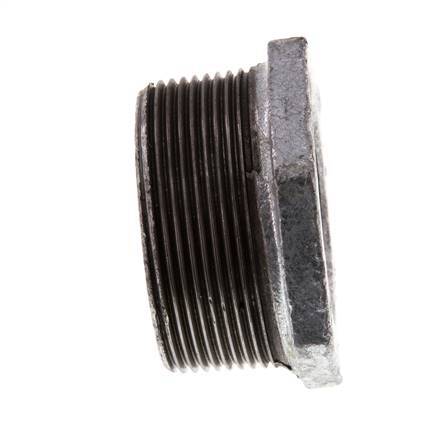 R 2'' x Rp 1 1/4'' M/F Anillo reductor de hierro fundido zincado 25 Bar