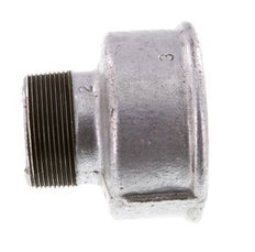 R 2'' x Rp 3'' M/F Zinc plated Cast iron Reducing Adapter 25 Bar