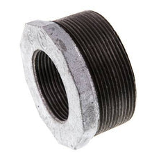 R 2 1/2'' x Rp 1 1/2'' M/F Anillo reductor de hierro fundido galvanizado 25 Bar