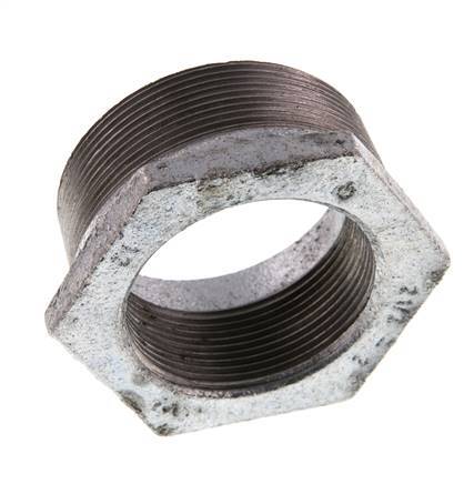 R 2 1/2'' x Rp 2'' M/F Anillo reductor de hierro fundido galvanizado 25 Bar