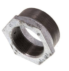 R 2 1/2'' x Rp 2'' M/F Anillo reductor de hierro fundido galvanizado 25 Bar
