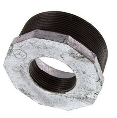 R 3'' x Rp 1 1/2'' M/F Anillo reductor de hierro fundido galvanizado 25 Bar