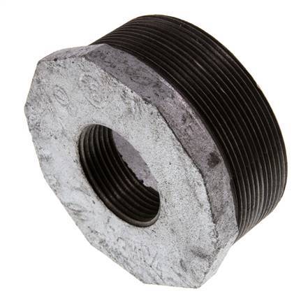 R 3'' x Rp 1 1/4'' M/F Anillo reductor de hierro fundido zincado 25 Bar