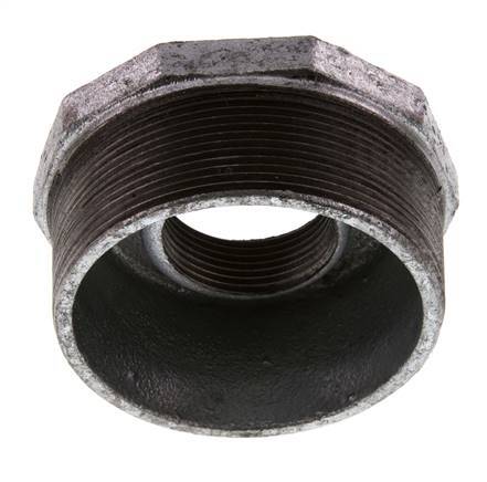 R 3'' x Rp 1 1/4'' M/F Anillo reductor de hierro fundido zincado 25 Bar
