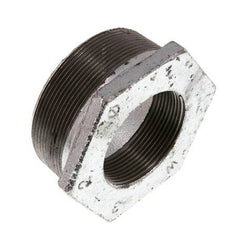 R 3'' x Rp 2'' M/F Anillo reductor de hierro fundido galvanizado 25 Bar