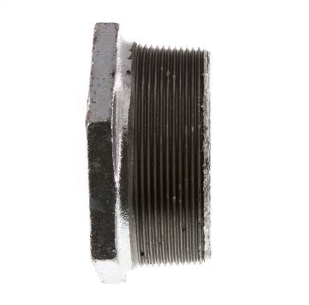 R 3'' x Rp 2'' M/F Anillo reductor de hierro fundido galvanizado 25 Bar