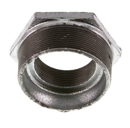 R 3'' x Rp 2'' M/F Anillo reductor de hierro fundido galvanizado 25 Bar