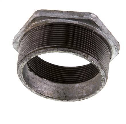 R 3'' x Rp 2 1/2'' M/F Anillo reductor de hierro fundido galvanizado 25 Bar