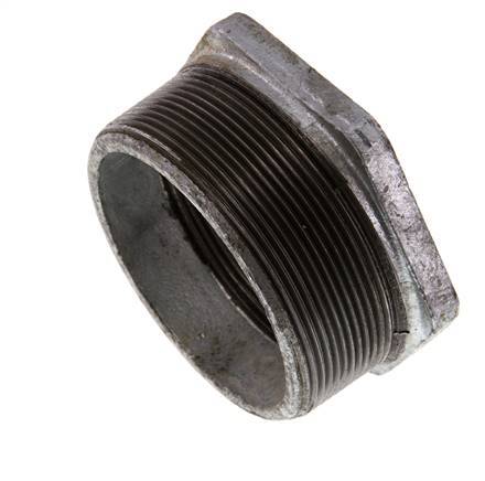 R 3'' x Rp 2 1/2'' M/F Anillo reductor de hierro fundido galvanizado 25 Bar