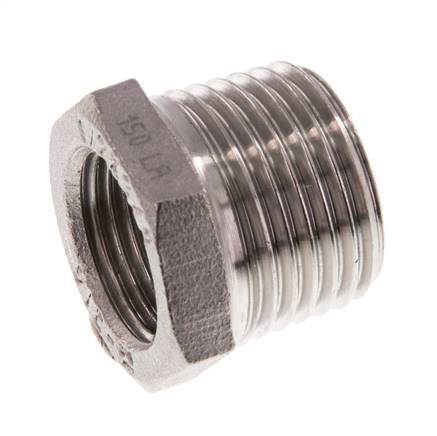 R 1/2'' x Rp 3/8'' M/F Stainless steel Reducing Ring 16 Bar [2 Pieces]