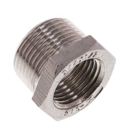 R 3/4'' x Rp 1/2'' M/F Stainless steel Reducing Ring 16 Bar [2 Pieces]