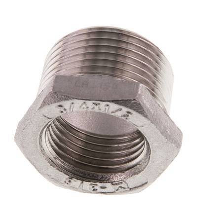 R 3/4'' x Rp 1/2'' M/F Stainless steel Reducing Ring 16 Bar [2 Pieces]