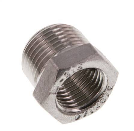 R 3/8'' x Rp 1/4'' M/F Stainless steel Reducing Ring 16 Bar [2 Pieces]