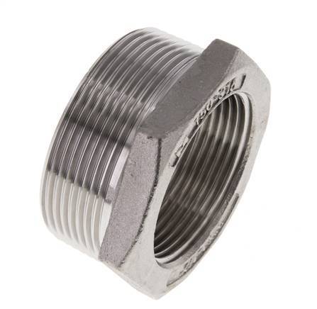 2'' NPT x 1 1/2'' NPT M/F Anillo reductor de acero inoxidable 16 Bar
