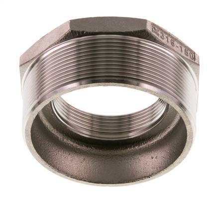 R 3'' x Rp 2'' M/F Anillo reductor de acero inoxidable 16 Bar