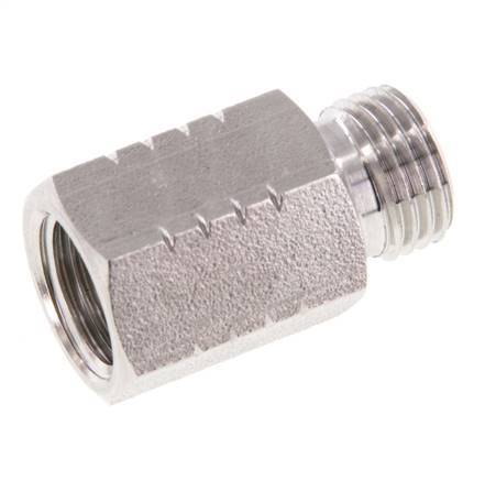 G 1/4'' x 1/4'' NPT M/F Anillo reductor de acero inoxidable 40 Bar - Hidráulico