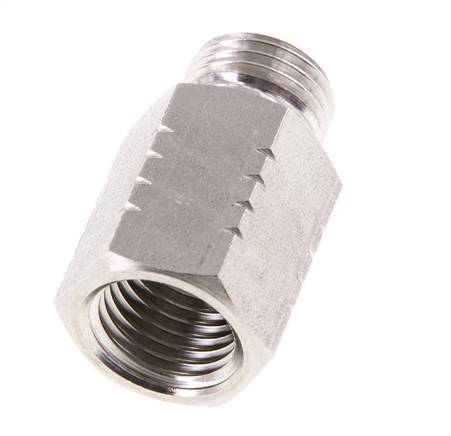 G 1/4'' x 1/4'' NPT M/F Anillo reductor de acero inoxidable 40 Bar - Hidráulico