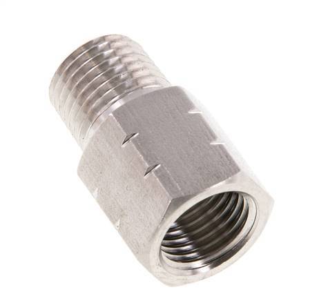 1/4'' NPT x G 1/4'' M/F Anillo reductor de acero inoxidable 40 Bar - Hidráulico