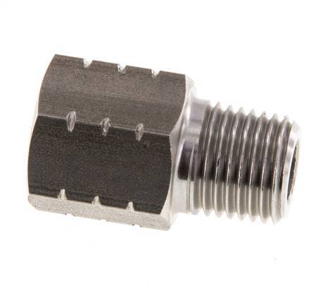 R 1/4'' x 1/4'' NPT M/F Anillo reductor de acero inoxidable 40 Bar - Hidráulico