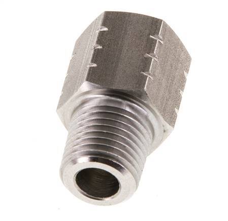 R 1/4'' x 1/4'' NPT M/F Anillo reductor de acero inoxidable 40 Bar - Hidráulico