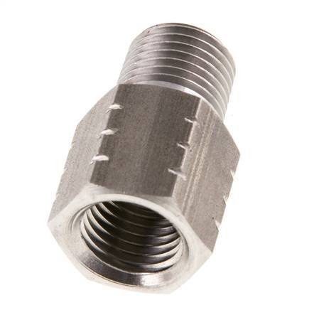 R 1/4'' x 1/4'' NPT M/F Anillo reductor de acero inoxidable 40 Bar - Hidráulico