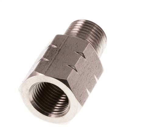 1/8'' NPT x G 1/8'' M/F Anillo reductor de acero inoxidable 40 Bar - Hidráulico