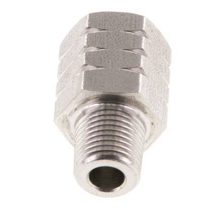 R 1/8'' x 1/8'' NPT M/F Anillo reductor de acero inoxidable 40 Bar - Hidráulico