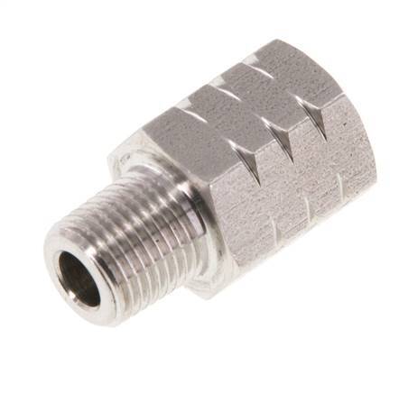 R 1/8'' x 1/8'' NPT M/F Anillo reductor de acero inoxidable 40 Bar - Hidráulico