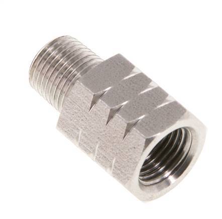 R 1/8'' x 1/8'' NPT M/F Anillo reductor de acero inoxidable 40 Bar - Hidráulico