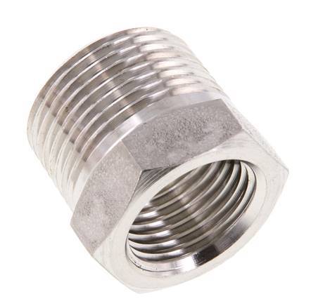 3/4'' NPT x 1/2'' NPT M/F Anillo reductor de acero inoxidable 170 Bar - Hidráulico