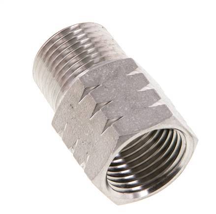 R 3/8'' x 3/8'' NPT M/F Anillo reductor de acero inoxidable 40 Bar - Hidráulico