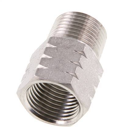 R 3/8'' x 3/8'' NPT M/F Anillo reductor de acero inoxidable 40 Bar - Hidráulico