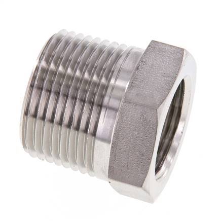 1'' NPT x 3/4'' NPT M/F Anillo reductor de acero inoxidable 140 Bar - Hidráulico