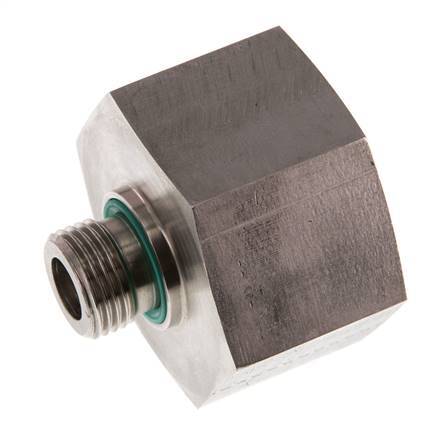 G 1/2'' x G 1 1/4'' M/F Adaptador reductor de acero inoxidable 400 Bar - Hidráulico