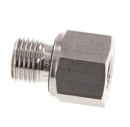 G 1/4'' x G 1/8'' M/F Adaptador reductor de acero inoxidable 630 Bar - Hidráulico