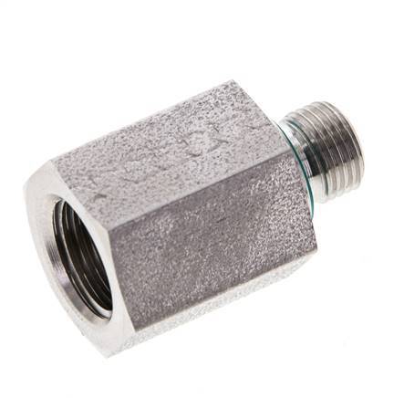 G 1/8'' x G 1/4'' M/F Adaptador reductor de acero inoxidable 630 Bar - Hidráulico