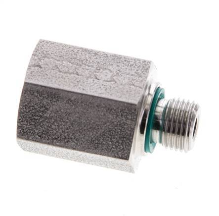 G 1/8'' x G 1/4'' M/F Adaptador reductor de acero inoxidable 630 Bar - Hidráulico