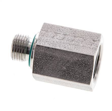 G 1/8'' x G 1/4'' M/F Adaptador reductor de acero inoxidable 630 Bar - Hidráulico