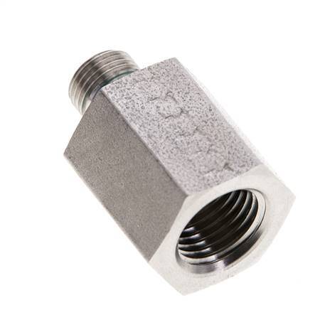 G 1/8'' x G 1/4'' M/F Adaptador reductor de acero inoxidable 630 Bar - Hidráulico